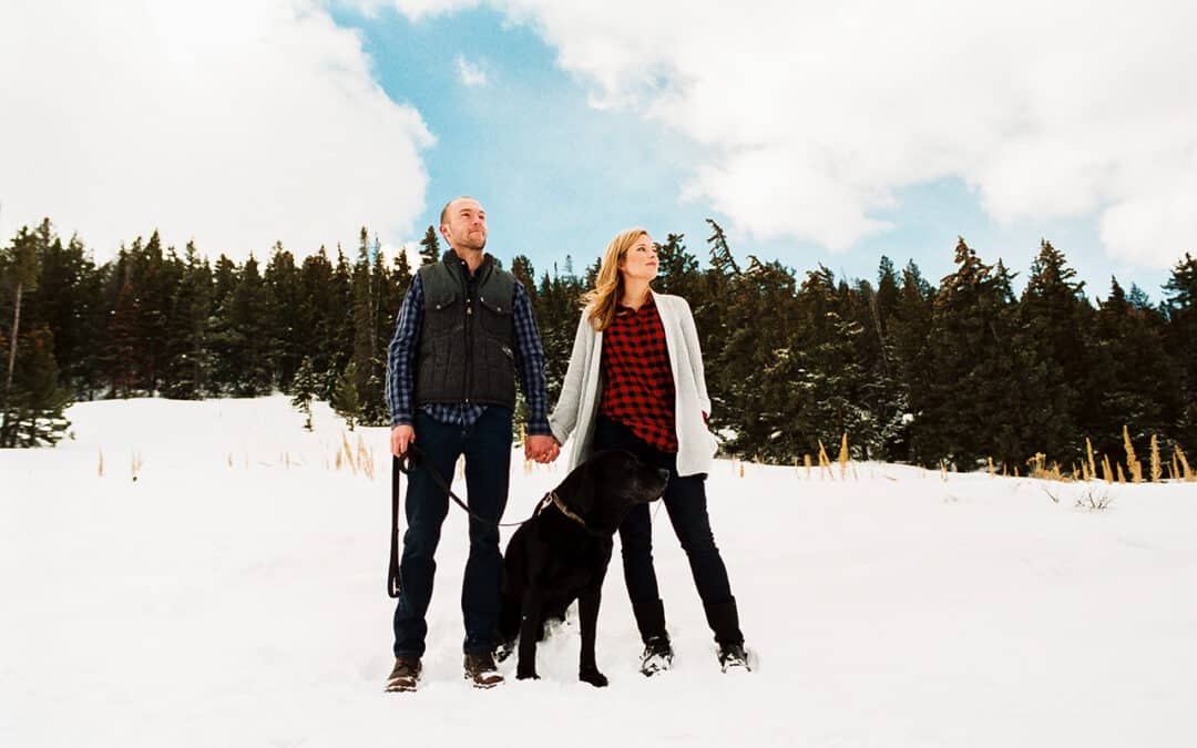 Brie and Josh and Bear /// Breckenridge and the Mountains